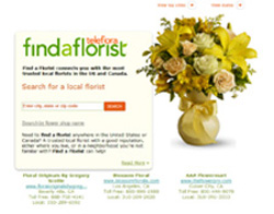 find-a-florist homepage