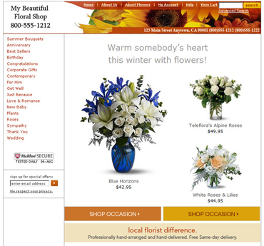 Flowerscape template